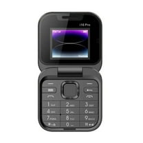 Senior Flip Phone Dual SIM Large Buttons 2.4in 1.3MP Camera 1400mAh LED Flashlight GSM Unlocked Elder Backup Travel Mini Mobile