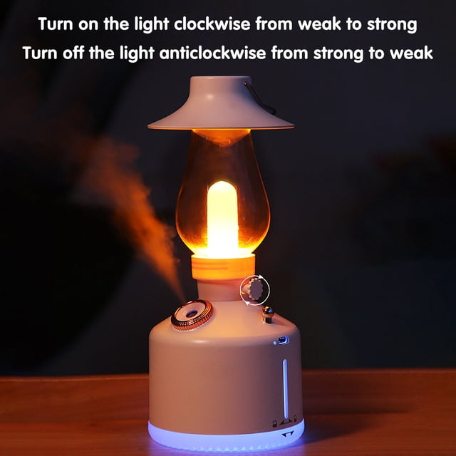 SMihono Mini Humidifiers for Bedroom New Outdoor Camping Lamp Humidifier Wholesale Mini Bedroom Office Large Capacity Portable USB Humidifier on Clearance