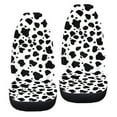 thumbnail image 6 of ZIATUBLE Cow Print Car Seat Covers Anti-Scratch Front Seat Cover Saddle Blanket Set of 2 Auto Interior Accessories Polyester Covers Front Seats Only Universal Fit for SUV Sedan Van, 6 of 7