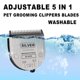 thumbnail image 5 of Cuchillas Ajustables de Acero Inoxidable TRAH 5 en 1 para Grooming de Perros, 5 of 6