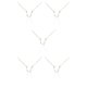 thumbnail image 3 of Jumpingount Ins Twelve Zodiac Sign Constelaciones Tema Amistad Collar Colgante de diamantes de imitación para Lover Festival Gifts Aquarius Silver Acuario Plata 5Conjunto, 3 of 6