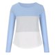 thumbnail image 3 of Jersey de empalme de cuello redondo de manga larga para mujer, camisa suelta, blusa, camiseta superior Fridja  bvmnju2557, 3 of 7
