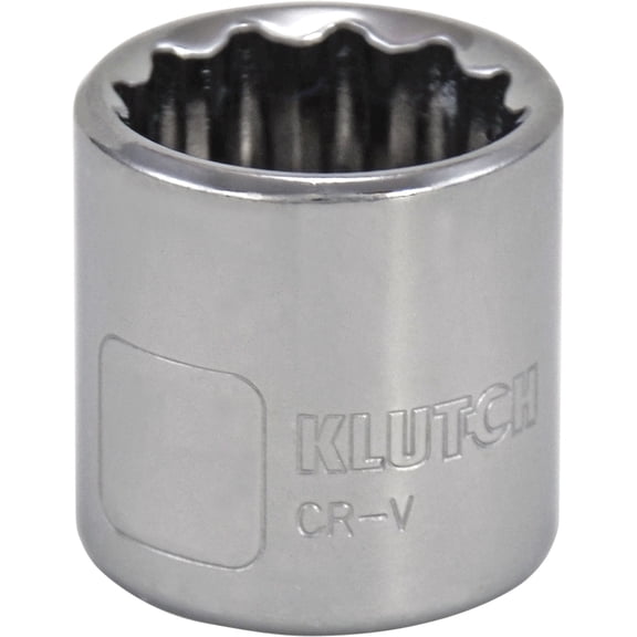 Klutch Socket, Metric, 22mm, 3/8in.-Drive, 12-Pt.