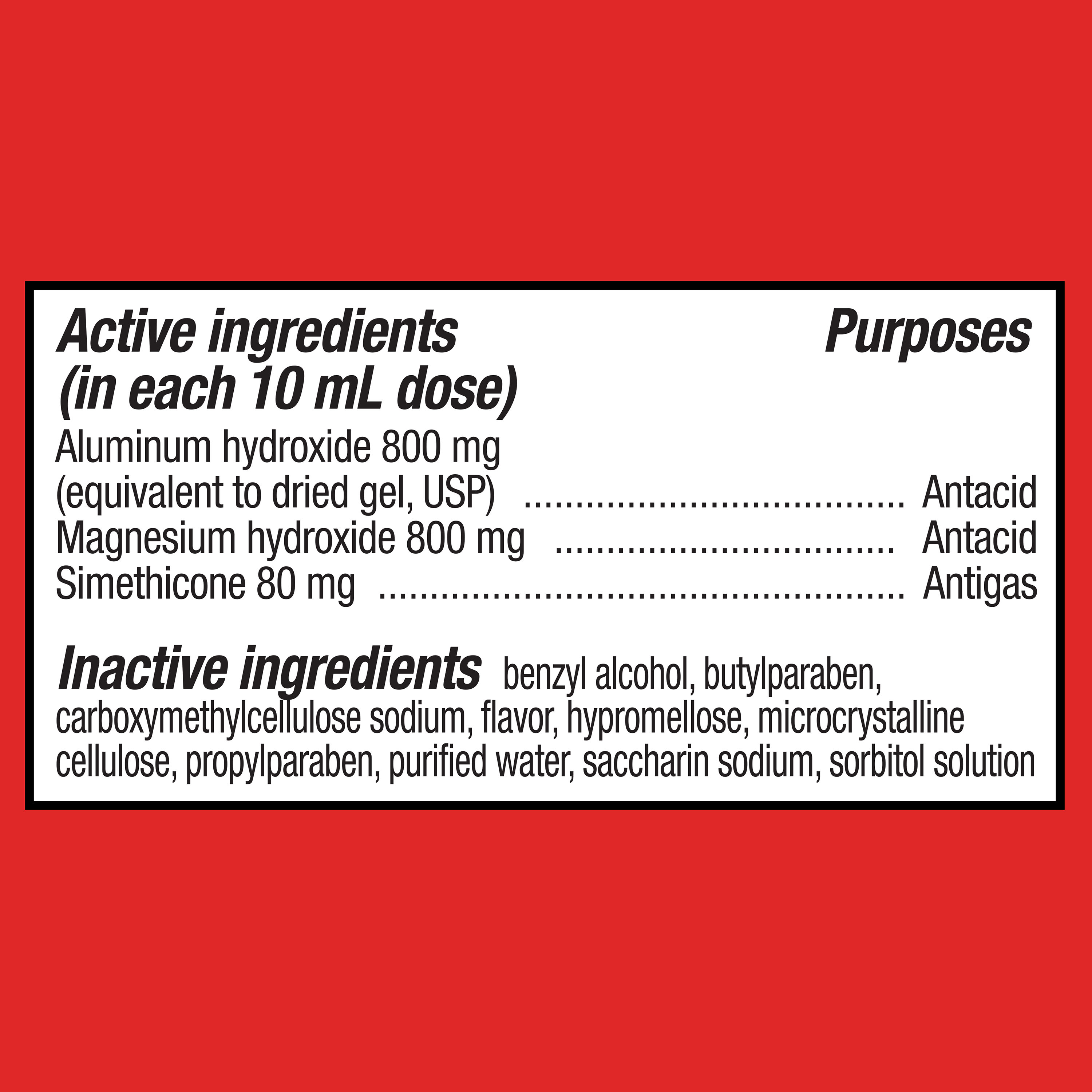 (Paquete de 2) Antiácido Líquido de Máxima Fuerza Equate, Cereza, 12 fl. Oz. 8