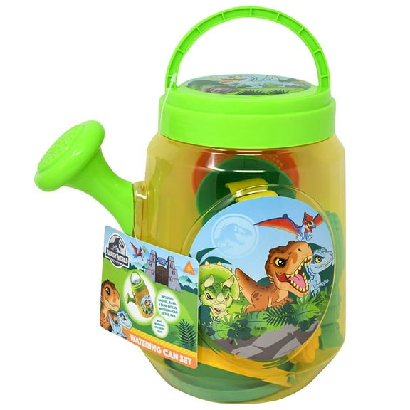  Jurassic 6pcs Clear Beach Watering Can with a flower spout.