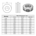 thumbnail image 2 of Uxcell S51204 Thrust Ball Bearing 20x40x14mm Stainless Steel with Washers 2 Pack, 2 of 4