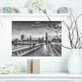 thumbnail image 1 of Beautiful Black and White London View - Cityscape Canvas Print, 1 of 3