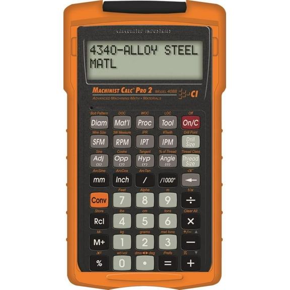 Calculated industries Machinist Calc Pro 2 Advanced Functions Battery Powered Calculator, Black