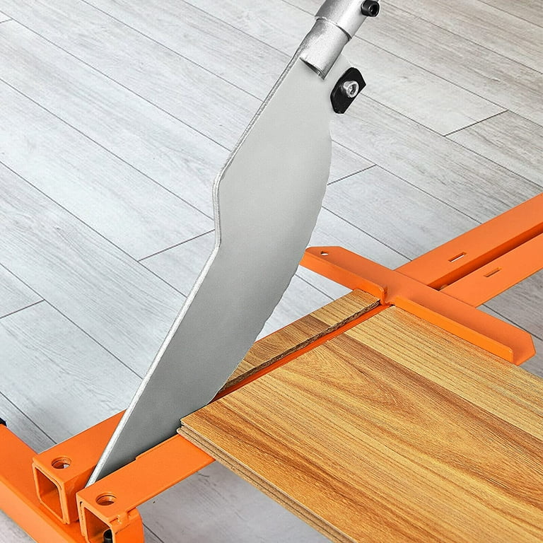Tonchean 12 inch Laminate Floor Cutter - Vinyl Wood Planks Cut Siding Laminate Cutter Hand Tool Duty Steel, Size: 30.9L x 11.5W, Orange