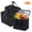 Black, variant on 3 Pack Large Insulated Grocery Shopping Bags Reusable Bag Thermal Zipper Collapsible Tote Cooler Food Transport Hot and Cold for Camping Reusable and Sustainable Black
