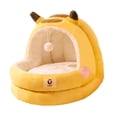 thumbnail image 4 of Cama para gatos Suministros para mascotas Escondite para dormir con cojín extraíble Tienda de campaña para gatos S, 4 of 8