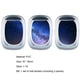 thumbnail image 3 of 3pcs/set Airplane Window Decal Three-dimensional Self Adhesive Window View Landscape Wall Decor Airplane Wall Stickers For Home, 3 of 5