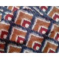 thumbnail image 4 of oneOone Silk Tabby Fabric Argyle Style Ikat Printed Fabric 1 Yard 42 Inch Wide, 4 of 4