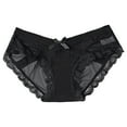 thumbnail image 5 of Sngxgn High Waisted Cotton Underwear Seamless Jacquard Panties Full Coverage Briefs Pack(Black,L), 5 of 5