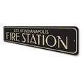 thumbnail image 4 of Fire Station City Novelty Sign, Metal Wall Decor - 4x18 inches, 4 of 4