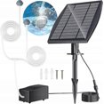thumbnail image 1 of Solar Pond Aerator Oxygen Pump With Hose 1800mah Stone, 1 of 5