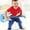 Blue, variant on LSLJS Kids Simulation Bass Player Electric Guitar Toys Multifunctional Mode Musical Instrument Lights Music, Little Ukulele