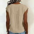 thumbnail image 4 of Blouses for Women Summer Tops 2026 Trendy Tank Tops Scoop Neck Sleeveless Cotton Linen Tops Clothes Spring Outfits, 4 of 7