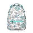 thumbnail image 1 of Nautical Anchor Student Backpack Waterproof Durable School Bag with Mermaid and Seaside Coral Pattern, Breathable Foam Padding, Adjustable Straps for Travel and Outdoor Use, 1 of 5
