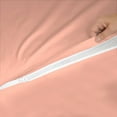 thumbnail image 6 of 6 Piece Sheet has Zipper Sheet Set, California King Size 15 Inch Deep Pocket, 800 TC, Solid Peach Color., 6 of 9