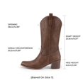 thumbnail image 2 of Botas DREAM PAIRS DWUMMB2502 Punta Cuadrada Marrón Talle 7, 2 of 7