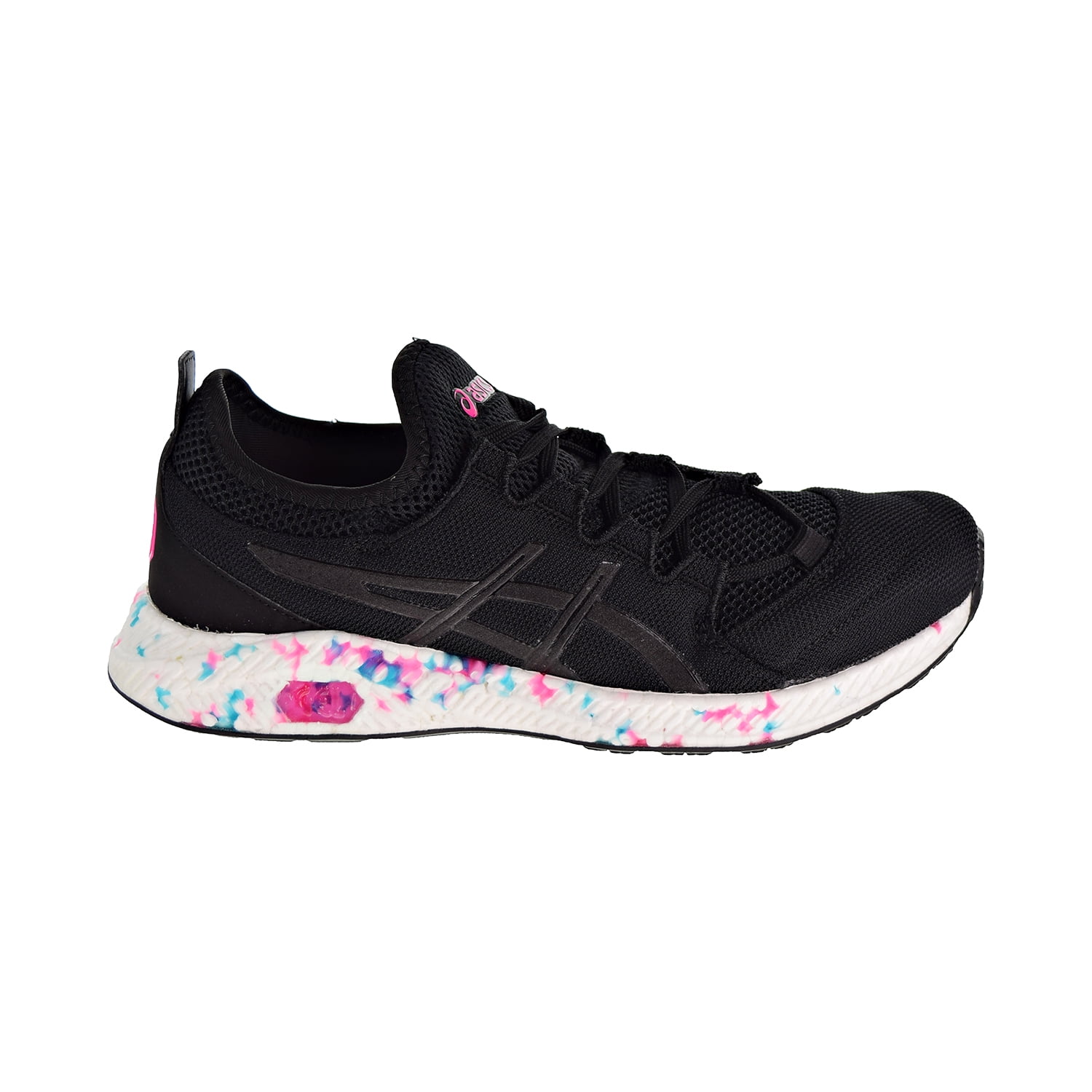 asics black and pink shoes