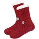 thumbnail image 1 of Women Winter Socks For Home Use Christmas Occasion Red Thickened Fuzzy Warmth 1 Pair, 1 of 4