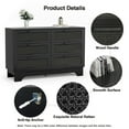 thumbnail image 3 of Eumyviv 6 Drawer Dresser, Black Dresser for Bedroom Kids Chest of Drawers for Living Room, Black H0110, 3 of 7