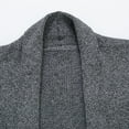 thumbnail image 3 of Leesechin Mens Long Sleeve Draped Lightweight Open Front Shawl Collar Longline Cardigan, 3 of 8