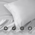thumbnail image 3 of Superior 1000 Thread Count Egyptian Cotton Pillowcases Soft Breathable Set of 2, Platinum, King, 3 of 5