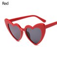 thumbnail image 1 of Lunettes de Soleil en Forme de Cœur pour Femmes Mode Lunettes de Soleil Cœur Protection UV400 Rouge, 1 of 6
