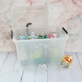 thumbnail image 4 of Cand 20 Quart Plastic Storage Tote with Lid and Handle, Latch Storage Box Bin, 4 of 7