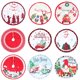 thumbnail image 3 of Falda de árbol de Navidad de 90cm, alfombra de árbol de Navidad de Papá Noel, copo de nieve, decoración de Feliz Navidad para el hogar, Año Nuevo 2024, 1 ud., 3 of 4