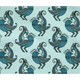 thumbnail image 4 of oneOone Cotton Flex Baby Blue Fabric Bird Block Sewing Material Print Fabric By The Yard 40 Inch Wide, 4 of 4