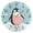 Gold, variant on Cartoon Penguins with Swimming Suit Round Wall Clock Silent Analog Battery Operated Black Pointer Home Decor 9.84" Diameter