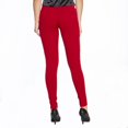 thumbnail image 3 of Leggins Mujer Moda Casual Rojo Liso Tiro Alto Sin Costura Ajustado Básico Cómodo Con Cortes Laterale rojo M INCÃGNITA 330716, 3 of 5