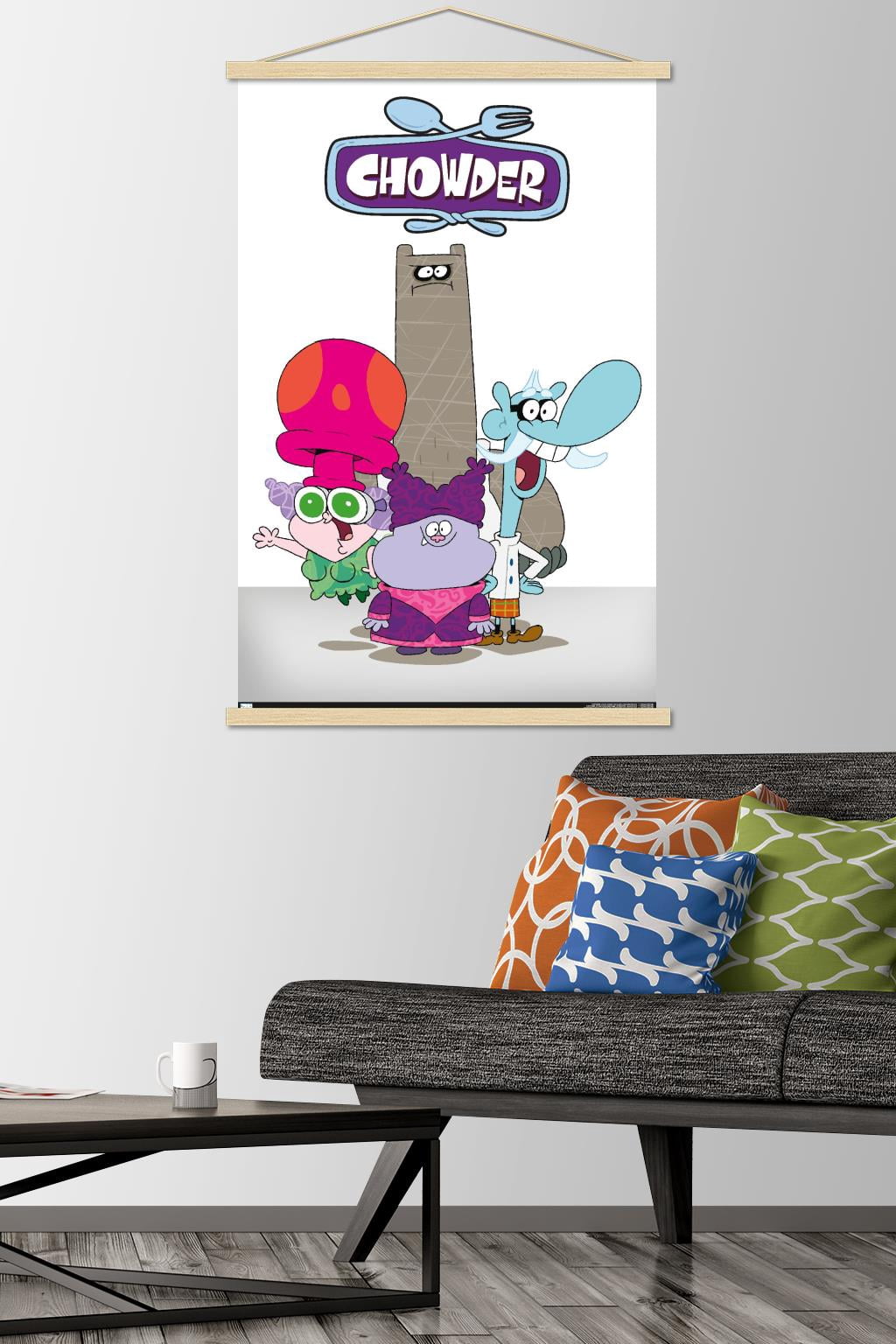 Chowder - Group Wall Poster with Wooden Magnetic Frame, 22.375" x 34"