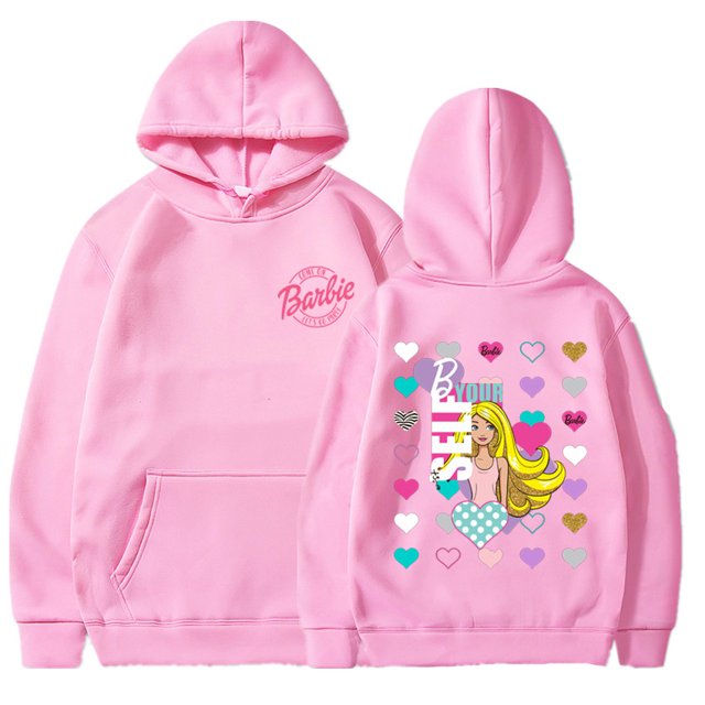 Barbie Barbie Come On Print Pattern Ebay Plus Velvet Sweatshirt Hoodie