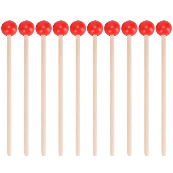 Frcolor Mallets Percussion Sticks Drum Mallet Kids Rubber Wooden Drumsticks Xylophone Hammer Bell Stick Marimba Musical Music