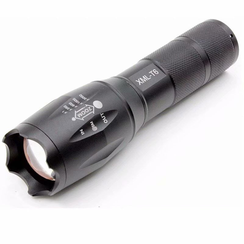 Portable USB Rechargeable LED Flashlights Torch ZoomabCREE XML T6 5 Mode Lights 