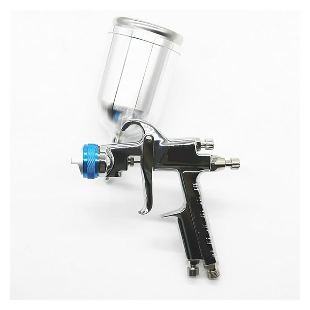 Paint Spray Gun With Adapter And 600CC Mix Tank Air Spray Gun With Quick-Connect Wash-Free Tank 400CC Tank Paint Mixing Cup
