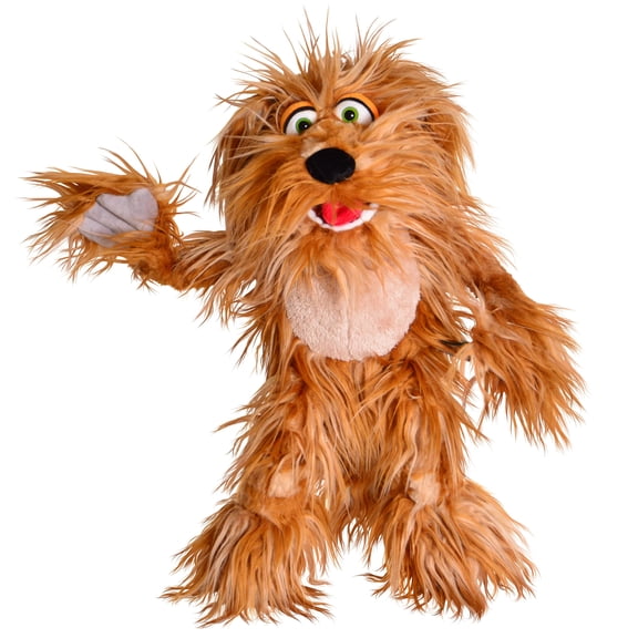 Living Puppets 20-Inch Plush Big Puppy Dog Hand Puppet, Soft Fabric, Fun for Kids, Ages 3