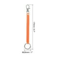 thumbnail image 2 of Retractable Coil Spring Keychain with Lobster Clasp Keyring 17cm Orange 5 Pcs, 2 of 6