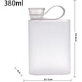 thumbnail image 2 of Botella de agua de plástico creativa, taza de agua A5, hervidor de agua portátil para deportes al aire libre para actividades escolares, deportes al aire libre (BLANCO), 2 of 5