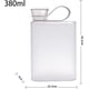 thumbnail image 2 of Botella de agua de plástico creativa, taza de agua A5, hervidor de agua portátil para deportes al aire libre para actividades escolares, deportes al aire libre (BLANCO), 2 of 5