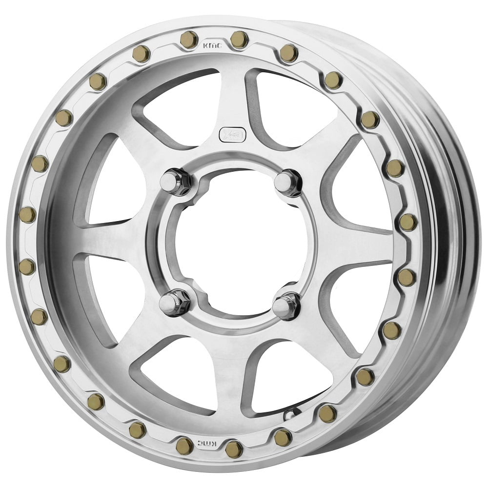 KMC KS236 Addict 2 LW Beadlock 15x5 ATV/UTV Wheel Machined (4/156