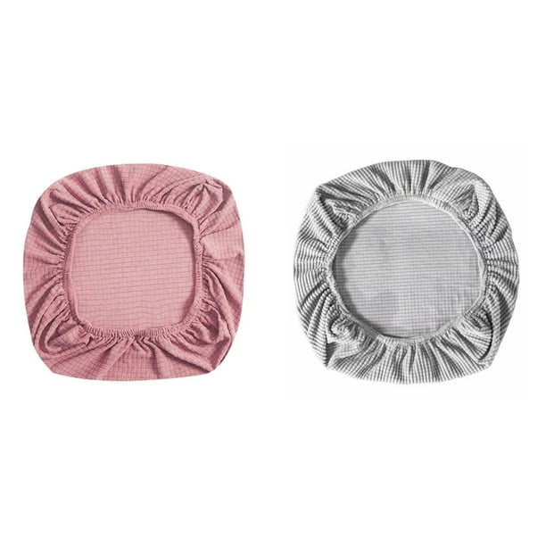 Funda protectora para Cojín de silla Macarena 2 fundas para asiento de silla de pulgadas rosa gris