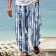 thumbnail image 1 of Pantalones largos de verano para hombre, informales, a la moda, con estampado 3D, cintura elástica, rectos, 1 of 5