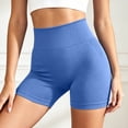 thumbnail image 4 of Biker Shorts for Women High Waist Tummy Control Seamless Yoga Shorts for Gym, Running Womens Athletic Shorts (Dark Blue M), 4 of 6