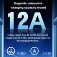 thumbnail image 4 of Type-C Cellphone Charging Tester PD Direct Current Voltmeter Power Meter Aluminum Alloy Housing Support 4-30V, 4 of 8